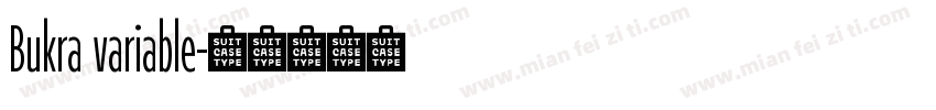 Bukra variable字体转换
